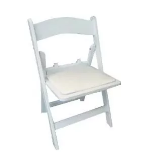 Children's White Resin Chair