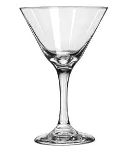 Clear 10-ounce martini glass
