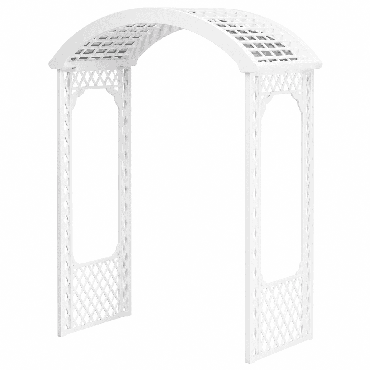 White Lattice Arch
